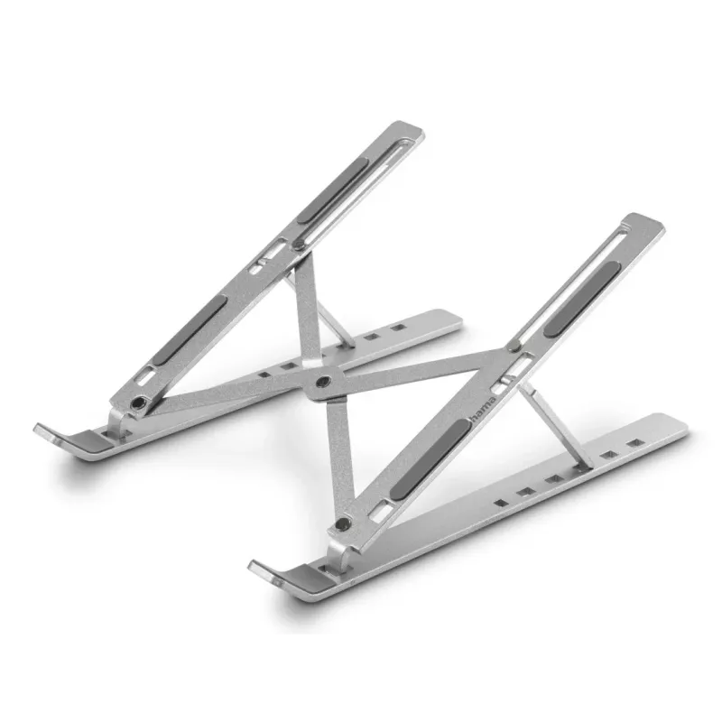 Hama Aluminium klēpjdatora statīvs, sudraba krāsā, 39,6 cm (15,6 collas)