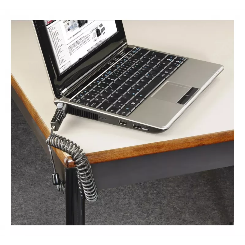 Hama Portable kabeļa slēdzene Antracīta 2 m