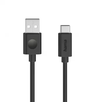 Hama 00086447 USB kabelis USB 2.0 1,2 m USB A USB C melns