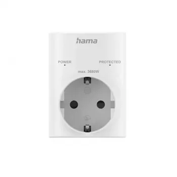 Hama 00223324 strāvas kontaktdakšu adapteris, tips F, balts