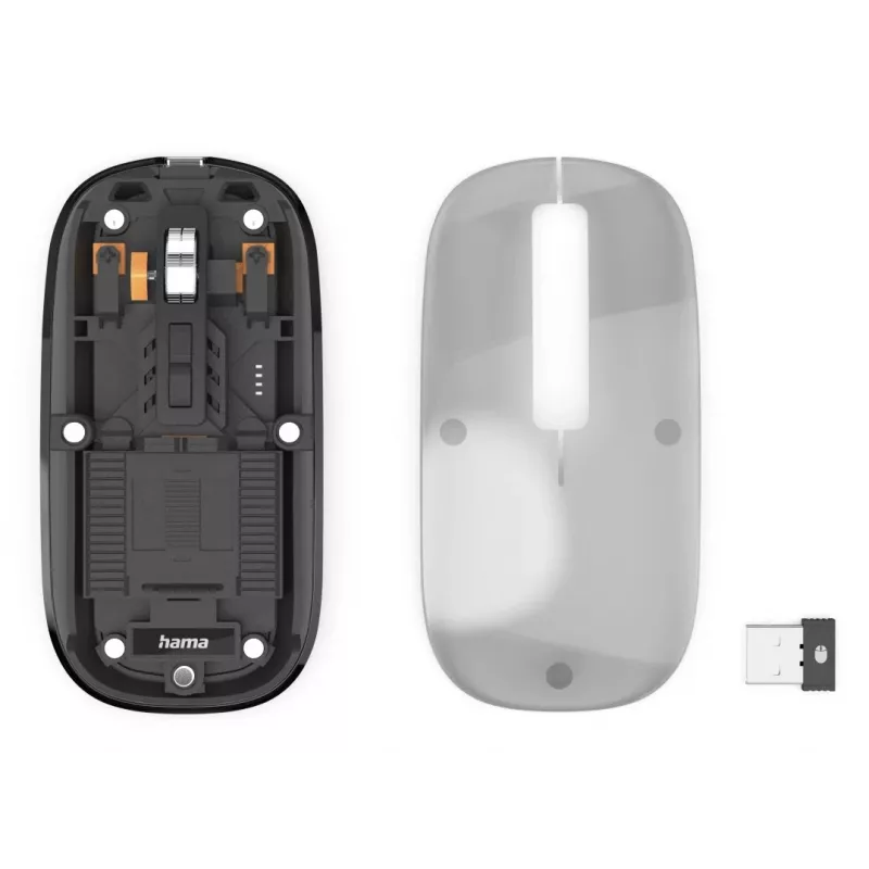 Hama WM-600 pele birojam piemērota abām rokām RF bezvadu + Bluetooth optiskā 1600 DPI