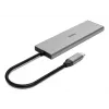 Hama 00200147 saskarnes centrmezgls USB Type-C 10000 Mbit/s Pelēks