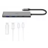 Hama 00200147 saskarnes centrmezgls USB Type-C 10000 Mbit/s Pelēks