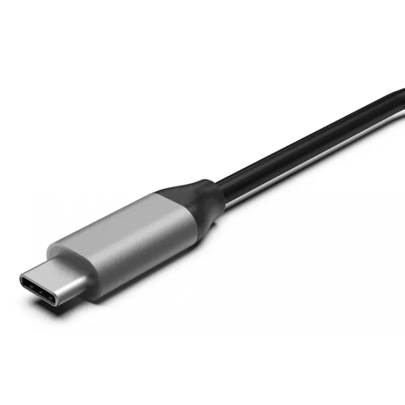 Hama 00200147 saskarnes centrmezgls USB Type-C 10000 Mbit/s Pelēks