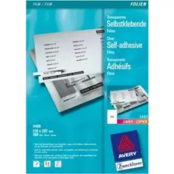 Drukājamā plēve 100 loksnes AVERY 3480
