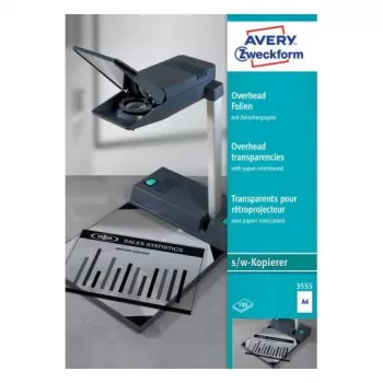 Drukas plēve lāzerprinteriem A4 Avery 3555