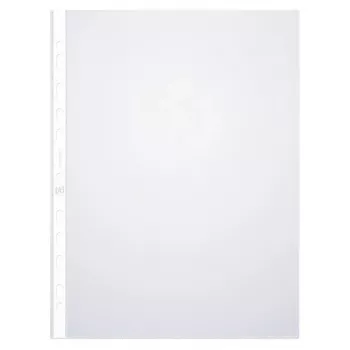 ELBA A4 caurumotās kabatiņas, PP 0,08 mm, kristāldzidras, universāla perforācija (971508)