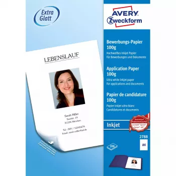 Drukas papīrs A4 Avery 2788 Satīna Balts