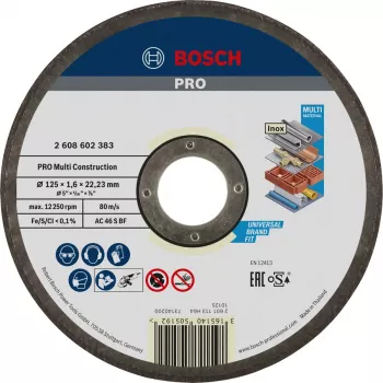 Bosch 2 608 602 383 leņķa slīpmašīnas piederums Slīpēšanas disks