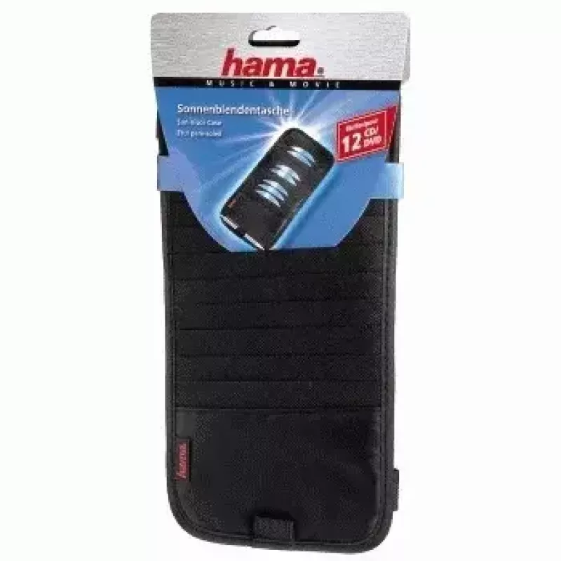Hama Automotive saules aizsarga maciņš, 12 CD 12 diski melns