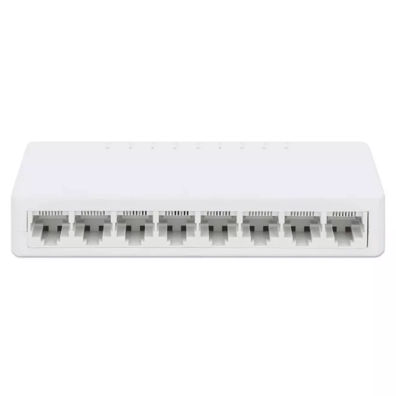 Manhattan 8 portu Fast Ethernet slēdzis, plastmasas, trīs gadu garantija, kastē