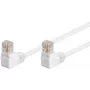 Patch vads Goobay CAT 5e 2x 90° leņķveida U/UTP Balts 10 m