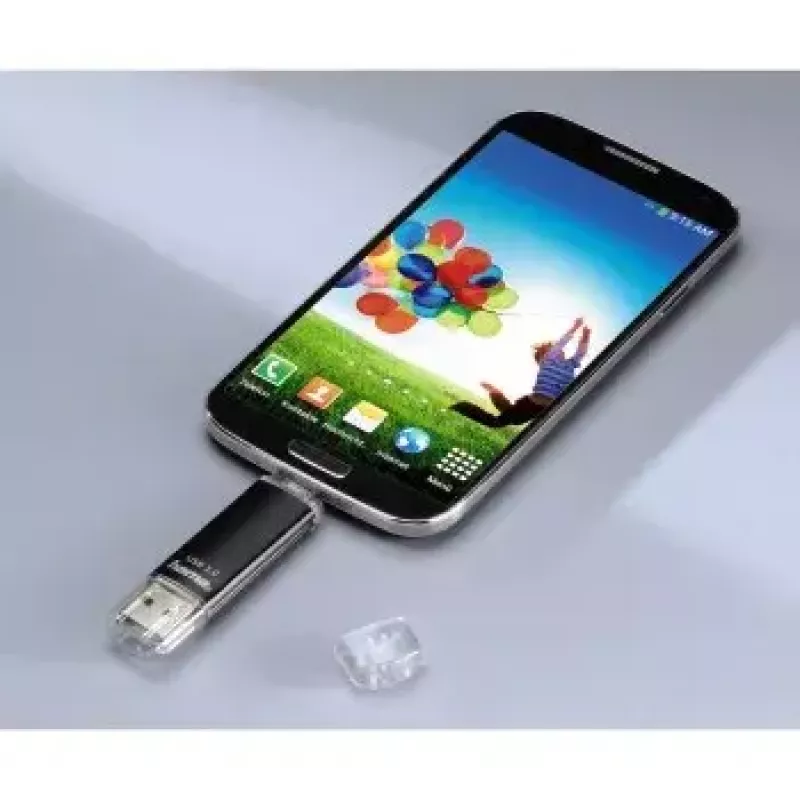 Hama Laeta Twin USB zibatmiņa, USB 3.0, 128 GB, 40 MB/s, melna