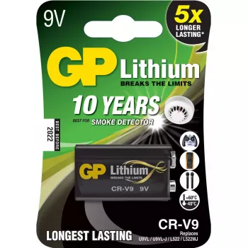 Vienreizlietojamā baterija GP Batteries CR-V9 9V Litija