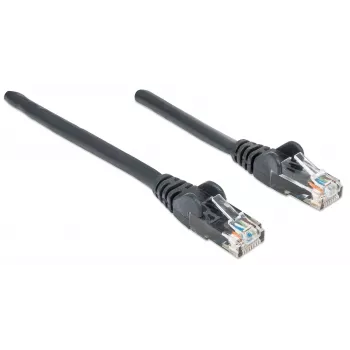 Intellinet tīkla komutācijas kabelis, Cat6, 20 m, melns, CCA, U/UTP, PVC, RJ45, zeltīti kontakti, bez aizķeršanās, ar pārvalku, mūža garantija