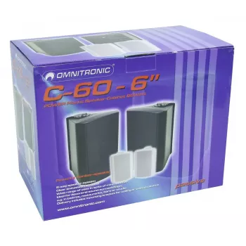 Divvirzienu skaļrunis Omnitronic 11036718 melns vadu 50 W