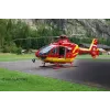 Rotorcraft model REVELL EC135 Air-Glaciers montāžas komplekts, mērogs 1:72, garums 143 mm, rotora Ø 140 mm