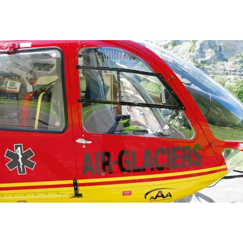 Rotorcraft model REVELL EC135 Air-Glaciers montāžas komplekts, mērogs 1:72, garums 143 mm, rotora Ø 140 mm