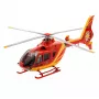 Rotorcraft model REVELL EC135 Air-Glaciers montāžas komplekts, mērogs 1:72, garums 143 mm, rotora Ø 140 mm