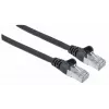Intellinet tīkls komutācijas kabelis, Cat7 kabelis/Cat6A Plugs, 10m, Melns, Copper, S/FTP, LSOH / LSZH, PVC, RJ45, Gold Plated Contacts, Snagless, Booted, Lifetime Warranty