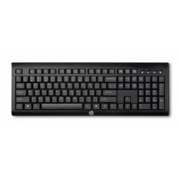 HP K2500 bezvadu tastatūra, pilna izmēra (100%), bezvadu, RF bezvadu, melna