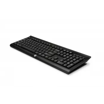 HP K2500 bezvadu tastatūra, pilna izmēra (100%), bezvadu, RF bezvadu, melna