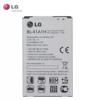 Replacement lithium-ion battery OEM BL-41A1H for LG F60 D390N, 2100 mAh