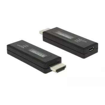 Delock 63327 HDMI testeris EDID informācijas nolasīšanai ar 2 rindu OLED displeju