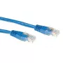 ACT zils 2 metru LSZH U/UTP CAT6A komutācijas kabelis ar RJ45 savienotājiem