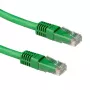 ACT zaļa 3 m LSZH U/UTP CAT6A komutācijas kabelis ar RJ45 savienotājiem