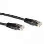 ACT melns 0,5 metru LSZH U/UTP CAT6A patčvads ar RJ45 savienotājiem