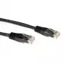 ACT melns 1,5 metru LSZH U/UTP CAT6A savienojuma kabelis ar RJ45 savienotājiem