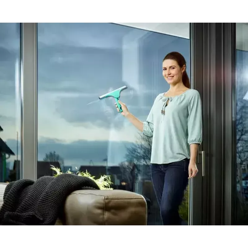 Logu tīrīšanas rīks Leifheit 51522, 40 cm zaļš, ūdens slaucis un logu mazgātājs