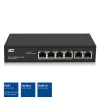 ACT 6 port, tīkla slēdzis, 10/100Mbps. 4x PoE+ (30W) port