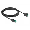 Aktivizēts USB pagarinātājkabelis DeLOCK 85983 12 V 4 m Melns