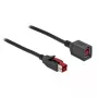 Powered USB pagarinātāja kabelis DeLOCK 85986 24 V 2 m Melns