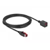 Powered USB pagarinātāja kabelis DeLOCK 85987 24 V 3 m Melns