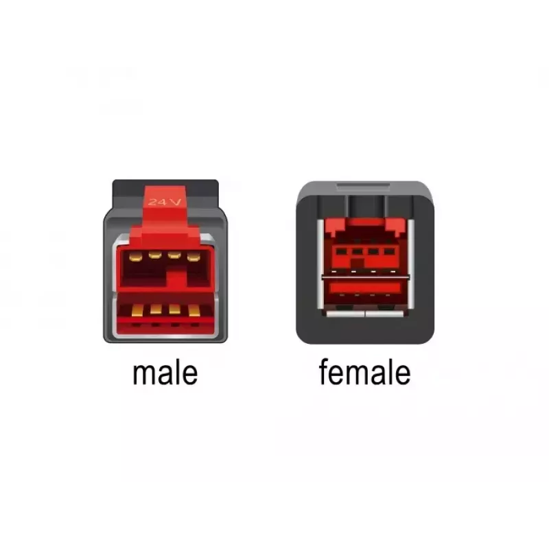 Powered USB pagarinātāja kabelis DeLOCK 85988 24 V 4 m melns
