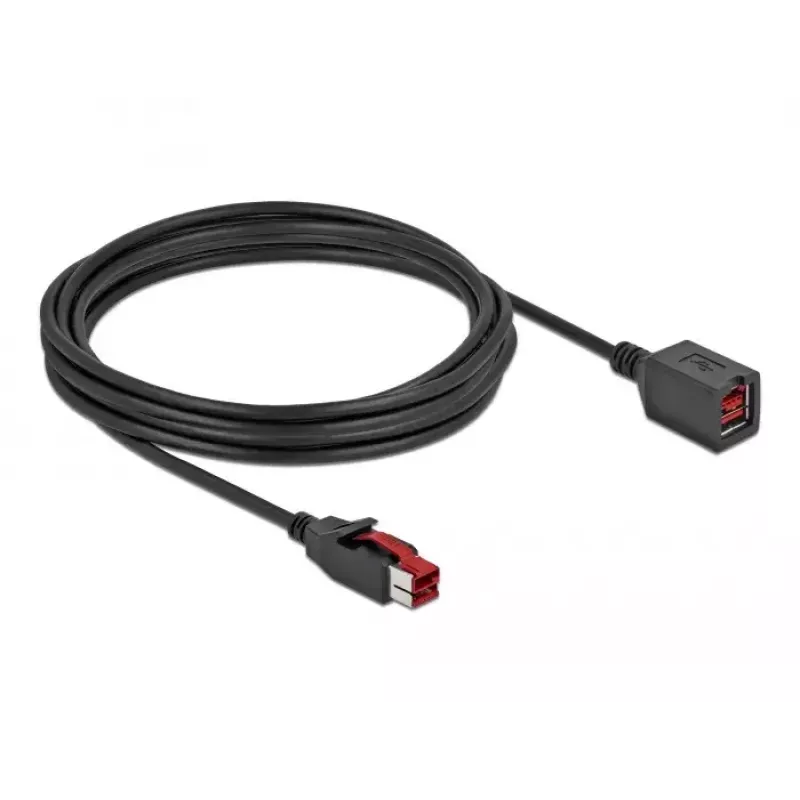 Powered USB pagarinātāja kabelis DeLOCK 85988 24 V 4 m melns