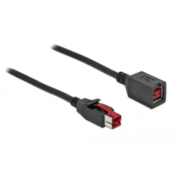 Powered USB pagarinātāja kabelis DeLOCK 85988 24 V 4 m melns