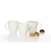 Ritzenhoff & Breker Gusto Jumbo kafijas krūze, 0,6 l, balts porcelāns, var mazgāt trauku mazgājamā mašīnā, 110 mm - 6 gab. komplekts (088762)