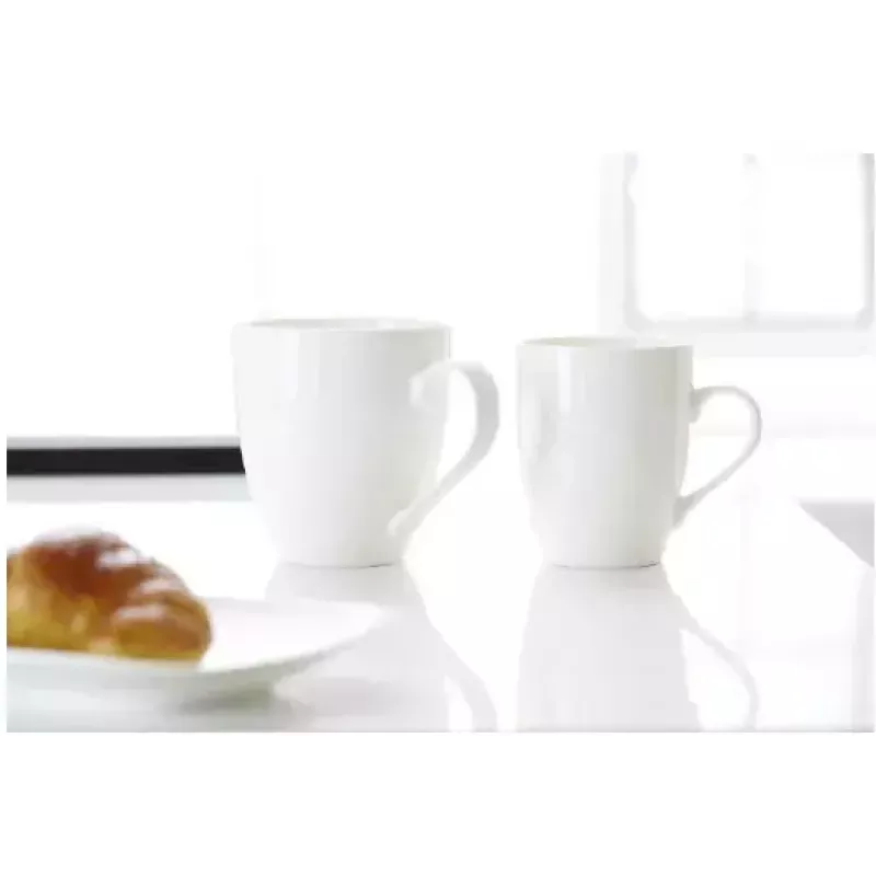 Ritzenhoff & Breker Gusto Jumbo kafijas krūze, 0,6 l, balts porcelāns, var mazgāt trauku mazgājamā mašīnā, 110 mm - 6 gab. komplekts (088762)