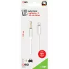 Audio kabelis 2GO 797218 1m 3.5mm Lightning Balts