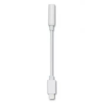 Audio kabelis 2GO 797294 3.5 mm ligzda – Lightning spraudnis 0,1 m balts