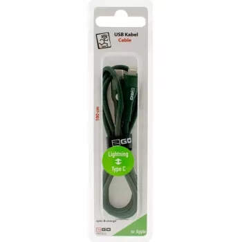 Lightning kabelis 2GO 797312 1 m zaļš USB C savienotājs