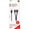 USB kabelis 2GO 797153 1.5m USB B USB C/Micro-USB B/Lightning Melns
