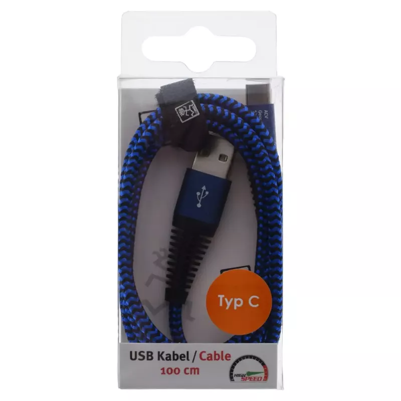 USB kabelis 2GO 795950 1m USB 3.2 Gen 1 USB B USB C zils