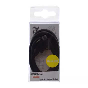 USB kabelis 2GO 795201 1 m USB B Micro-USB B melns