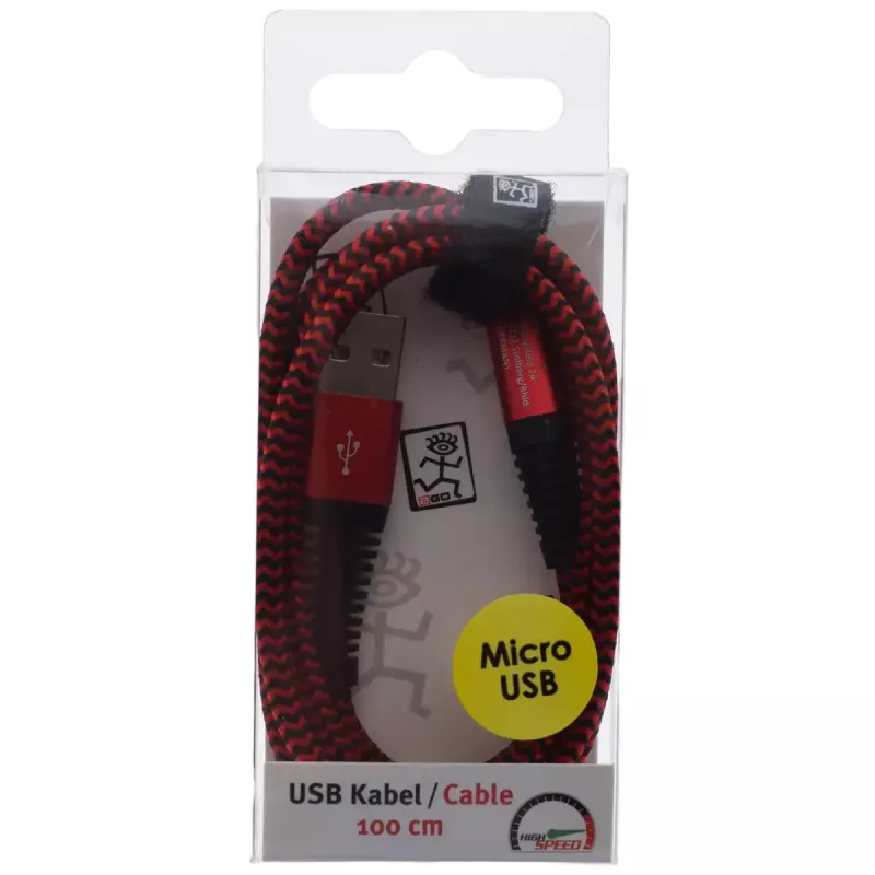 USB kabelis 2GO 795945 1 m USB B Mikro-USB B Sarkans