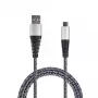USB kabelis 2GO 795951 1 m USB B Micro-USB B Sudraba